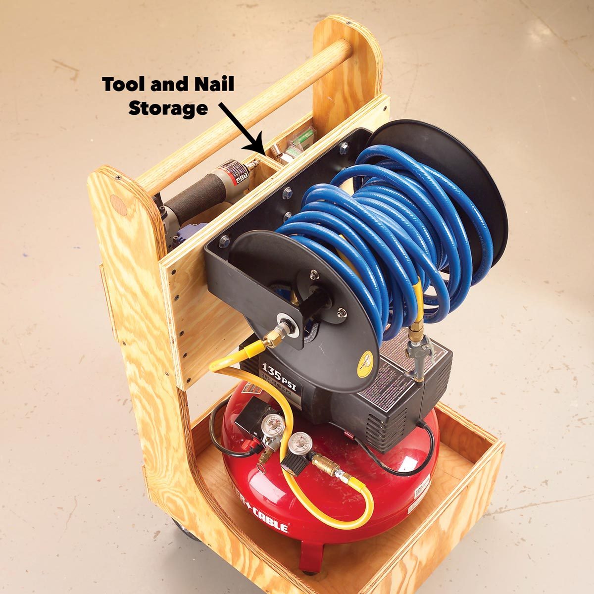 air compressor cart storage