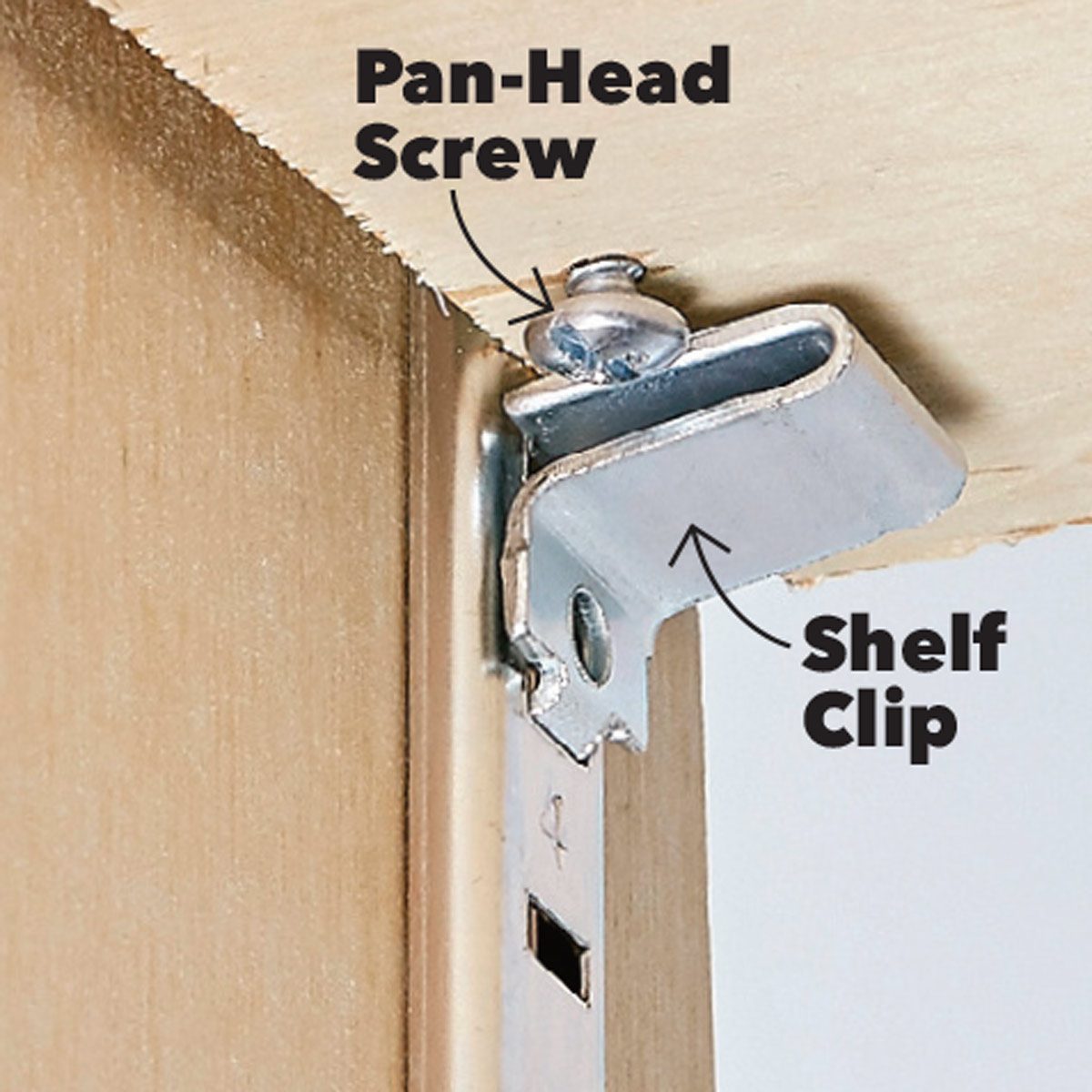 anchor the shelves