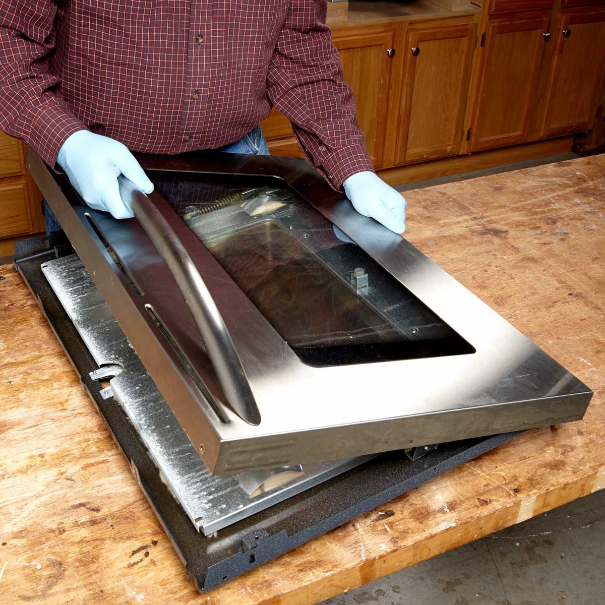 Clean Oven Door Glass