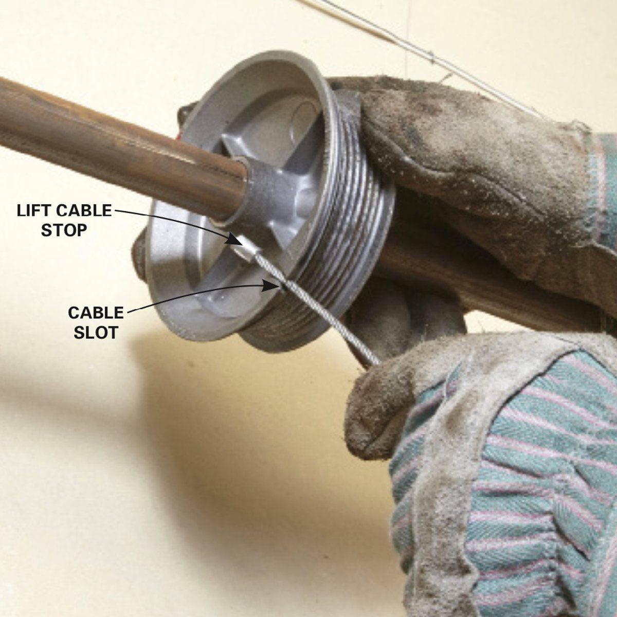 Thread the cables
