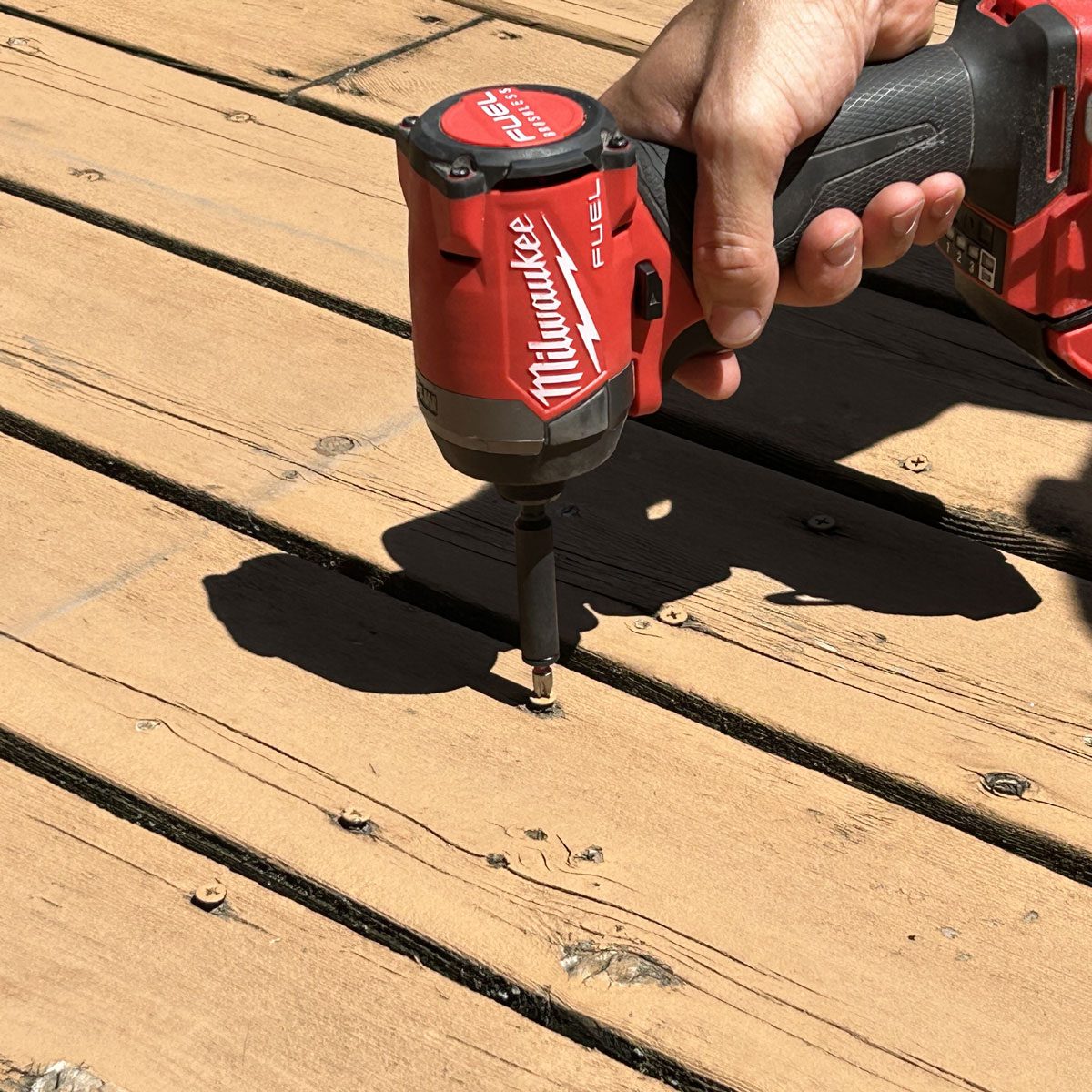 Repairing deck