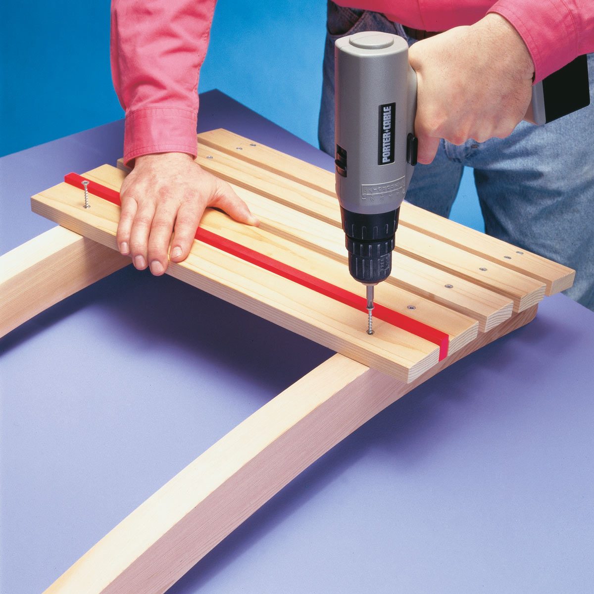 Attach the slats