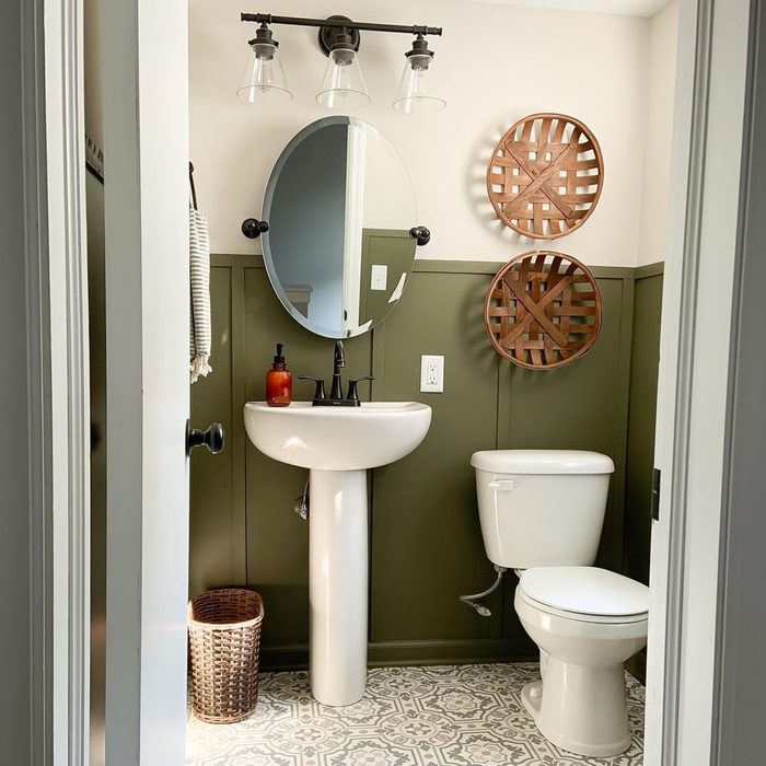 Decorated Half Bathroom