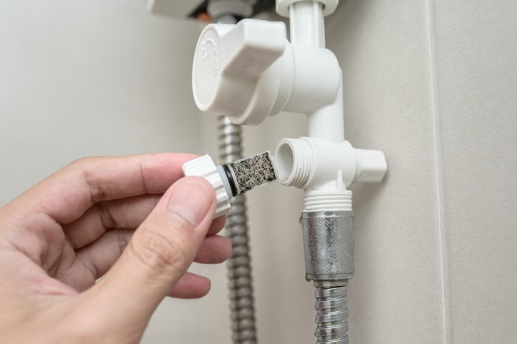 CLose Up Of Dirty Water FIlter