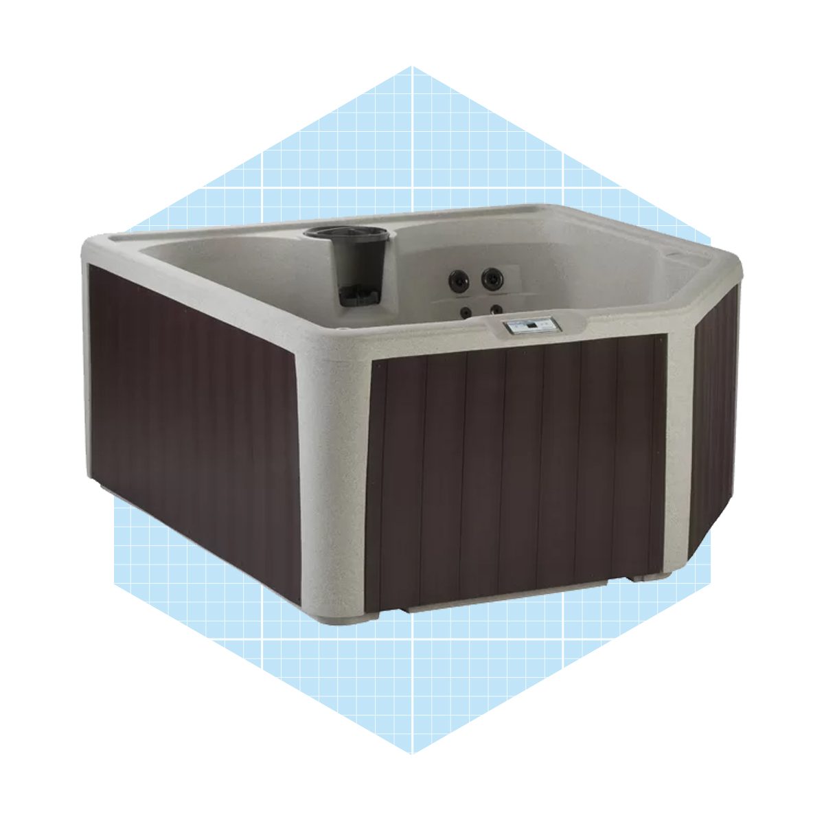 Lifesmart Spas Sereno 4 Person Jet Plug And Play Hot Tub With Ozonator Ecomm Wayfair.com