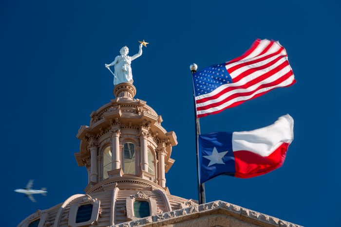 The Texas State Capitol Building in Austin, Texas.