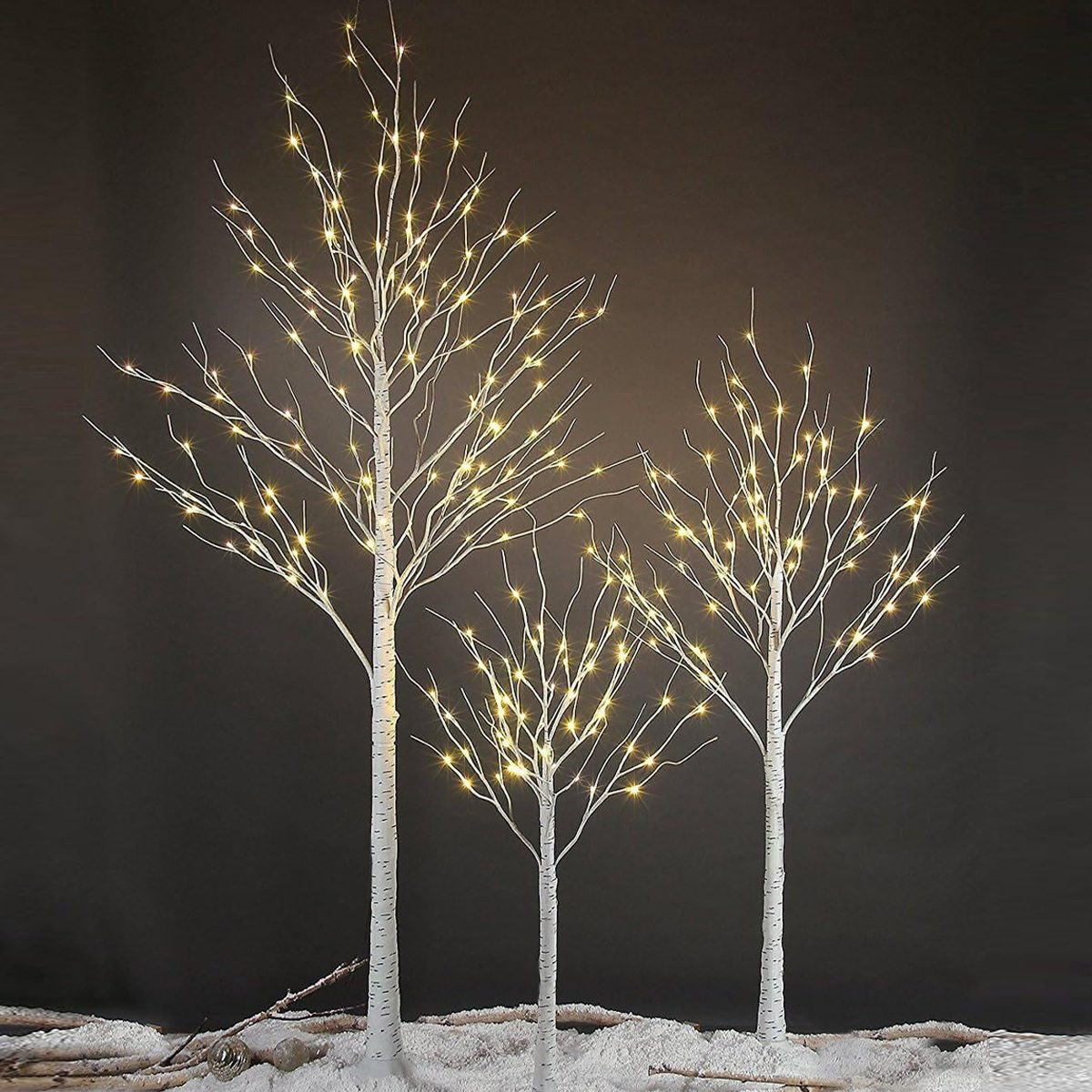 Pre Lit Birch Trees