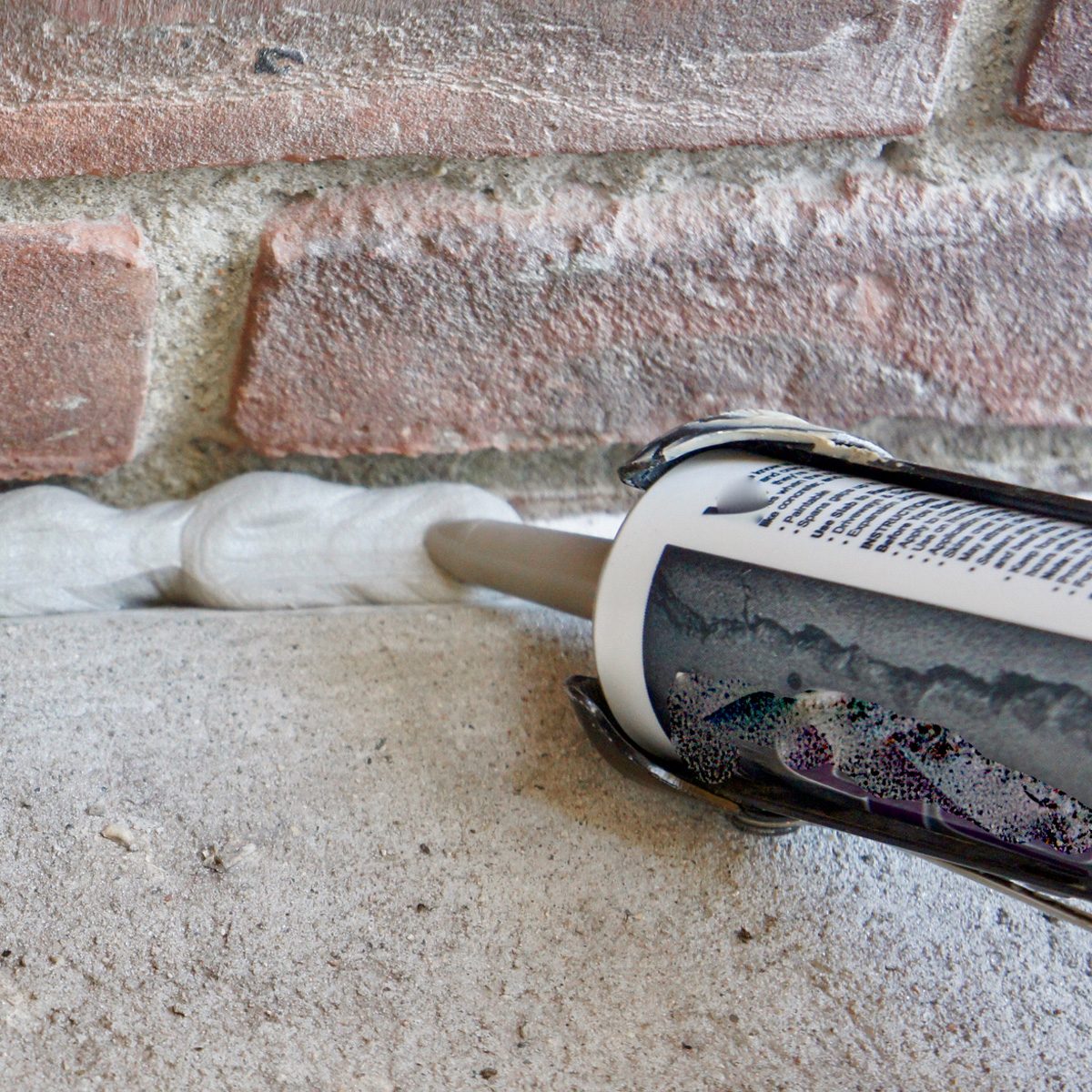 caulking close up