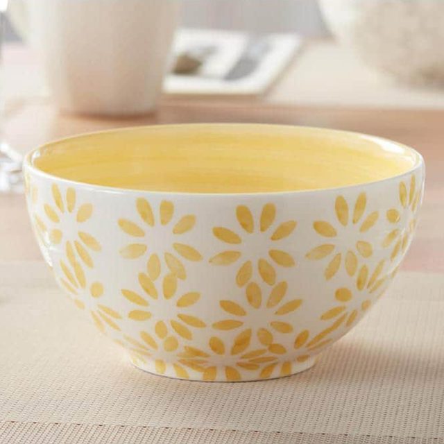 Hand Decorated Bowl Set Via Homedepot.com