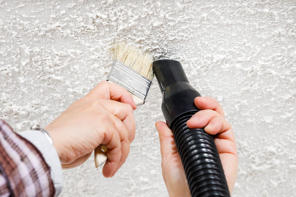 Clean A Popcorn Ceiling