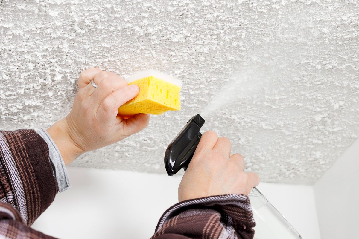 Clean A Popcorn Ceiling